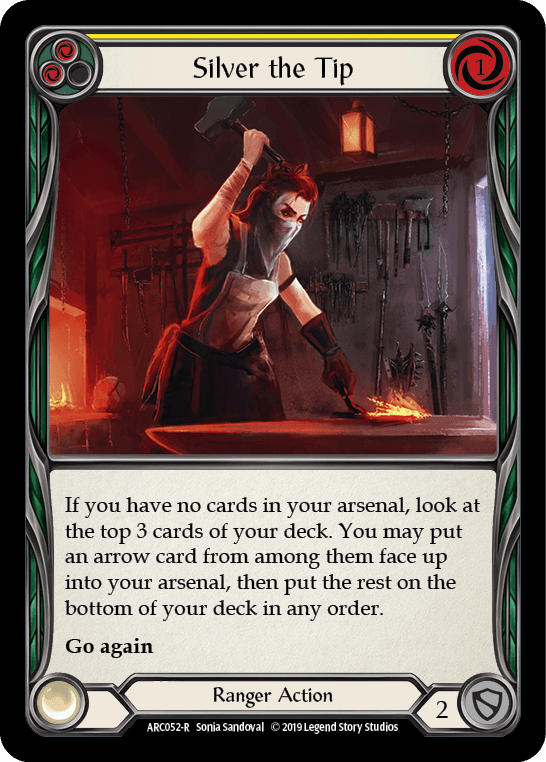 Silver the Tip — Arcane Rising Flesh and Blood card by Sonia Sandoval