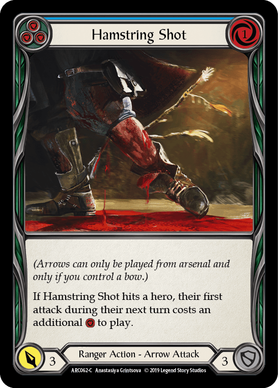 Hamstring Shot — Arcane Rising Flesh and Blood card by Anastasiya Grintsova