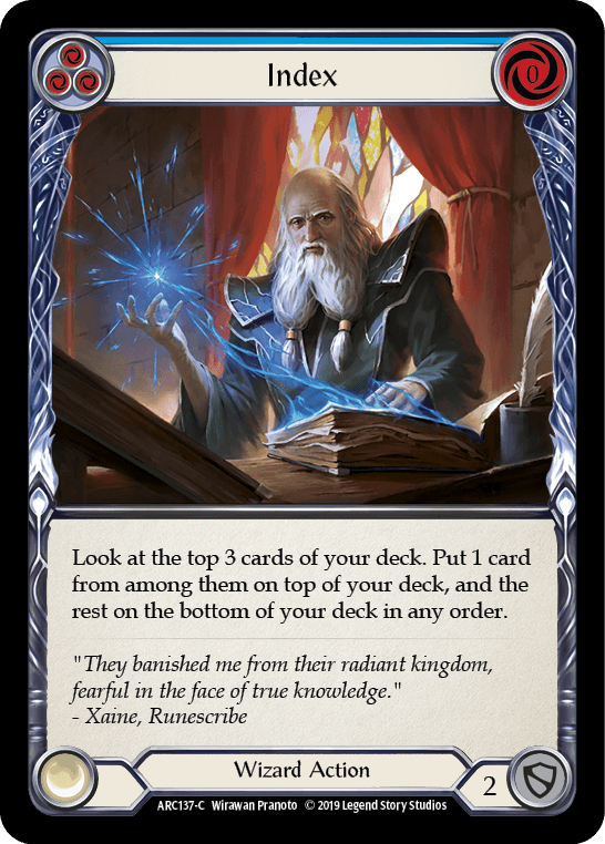 Index — Arcane Rising Flesh and Blood card by Wirawan Pranoto