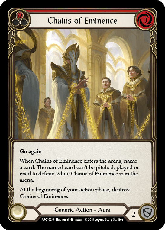 Chains of Eminence — Archenemy Flesh and Blood card by Nathaniel Himawan