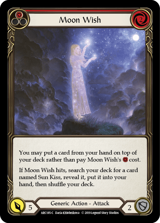 Moon Wish — Arcane Rising Flesh and Blood card by Daria Khlebnikova