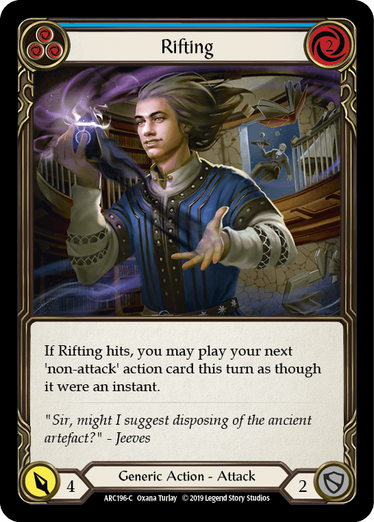 Rifting — Arcane Rising Flesh and Blood card by Oxana Turlay