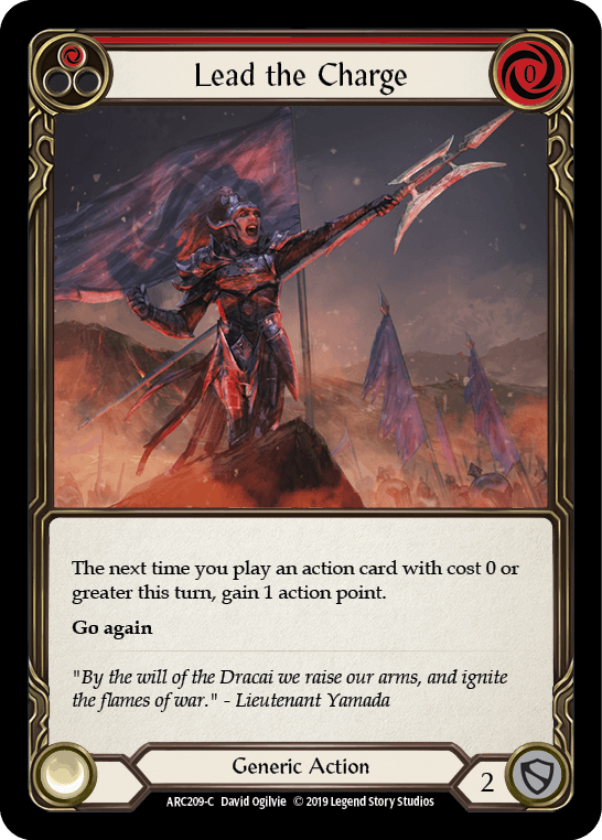 Lead the Charge — Arcane Rising Flesh and Blood card by David Ogilvie