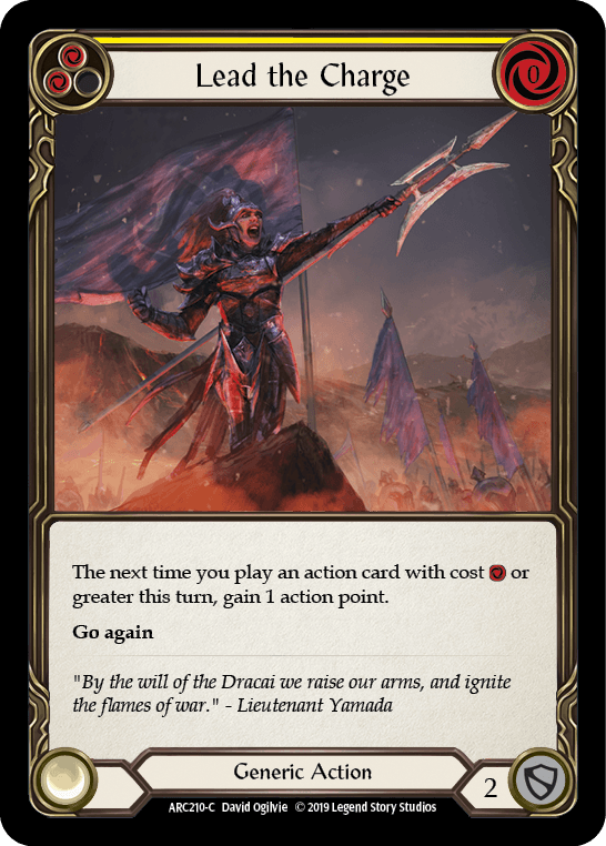 Lead the Charge — Arcane Rising Flesh and Blood card by David Ogilvie