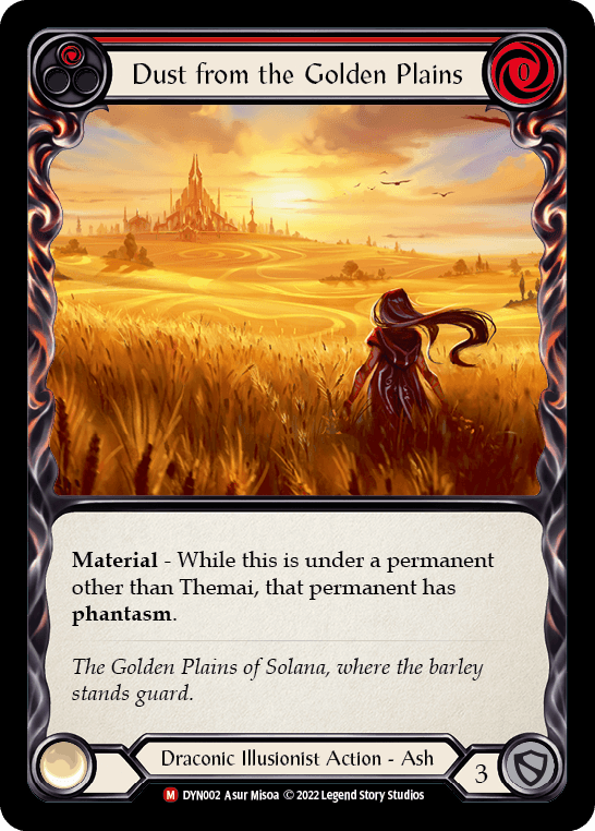 Dust from the Golden Plains — Dynasty Flesh and Blood card by Asur Misoa