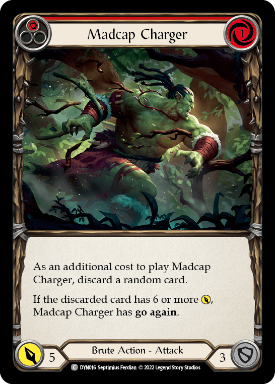 Madcap Charger (Red) — Dynasty Flesh and Blood card by Septimius Ferdian