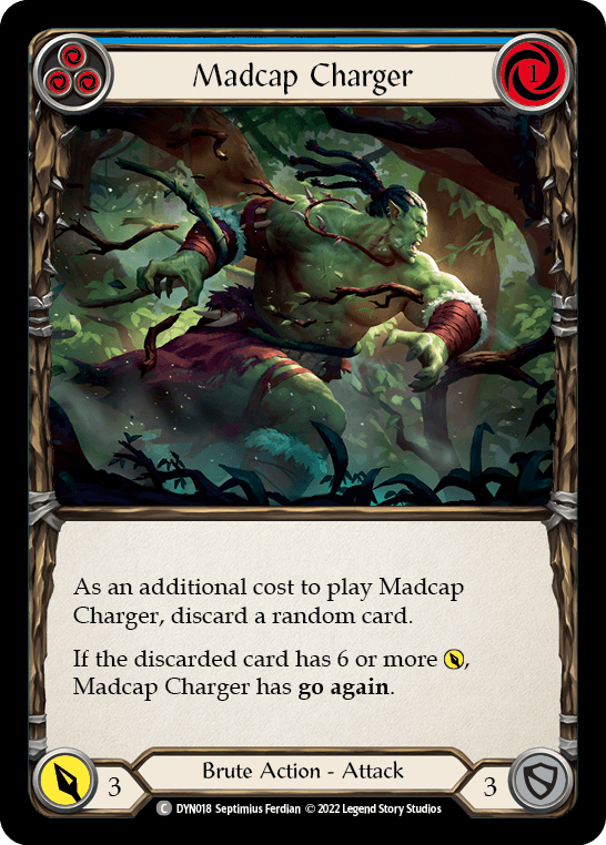 Madcap Charger (Blue) — Dynasty Flesh and Blood card by Septimius Ferdian