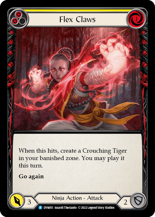 Flex Claws (Yellow) — Dynasty Flesh and Blood card by Isuardi Therianto