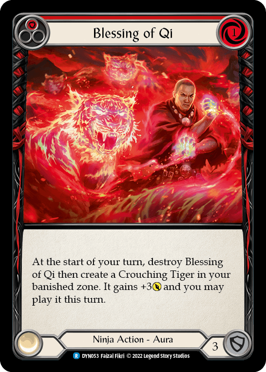 Blessing of Qi (Red) — Dynasty Flesh and Blood card by Faizal Fikri