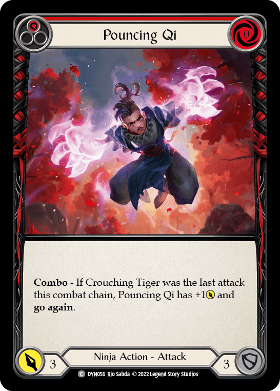Pouncing Qi (Red) — Dynasty Flesh and Blood card by Rio Sabda