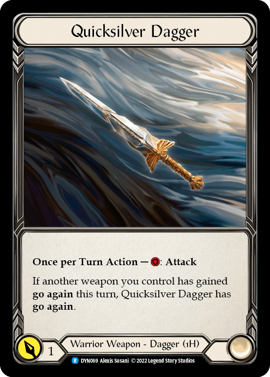 Quicksilver Dagger (DYN069) — Dynasty Flesh and Blood card by Alexis Susani