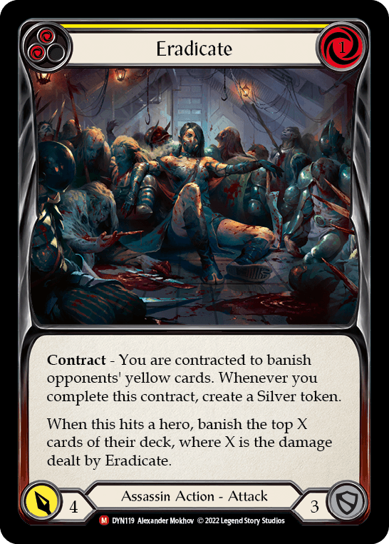 Eradicate — Dynasty Flesh and Blood card by Alexander Mokhov