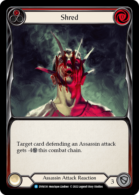 Shred (Red) — Dynasty Flesh and Blood card by Henrique Lindner