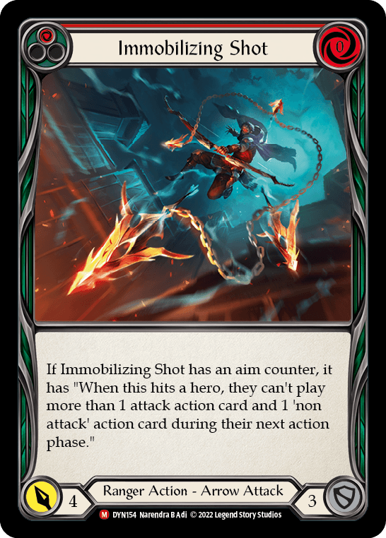 Immobilizing Shot — Dynasty Flesh and Blood card by Narendra B Adi