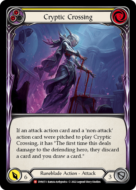 Cryptic Crossing — Dynasty Flesh and Blood card by Ramza Ardyputra