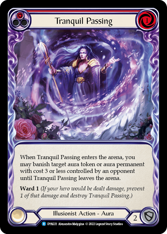 Tranquil Passing (Red) — Dynasty Flesh and Blood card by Alexandra Malygina