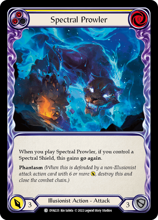 Spectral Prowler (Yellow) — Dynasty Flesh and Blood card by Rio Sabda