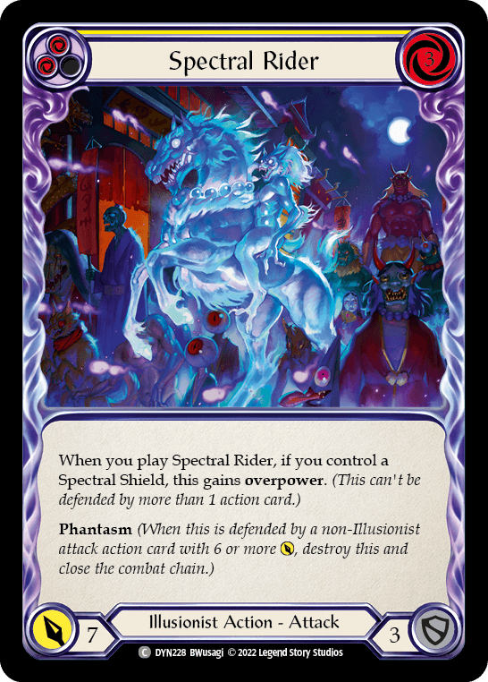 Spectral Rider (Yellow) — Dynasty Flesh and Blood card by BWusagi