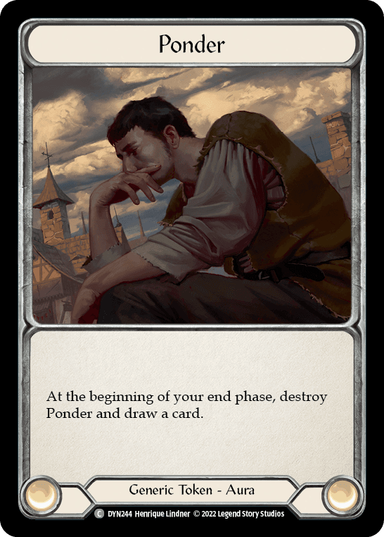 Ponder — Dynasty Flesh and Blood card by Henrique Lindner