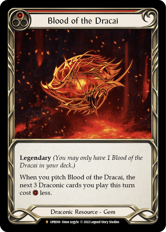 Blood of the Dracai — Uprising Flesh and Blood card by Steve Argyle