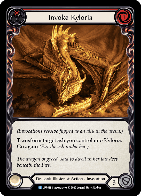 Invoke Kyloria — UPR Flesh and Blood card by Steve Argyle