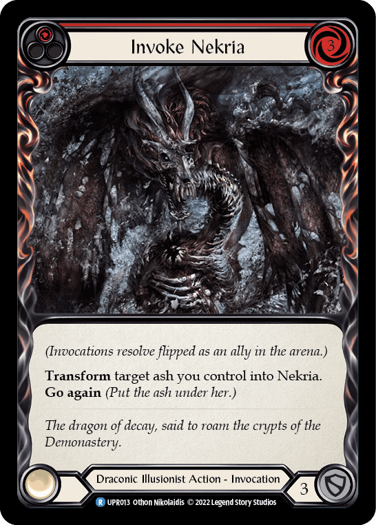 Invoke Nekria — UPR Flesh and Blood card by Othon Nikolaidis