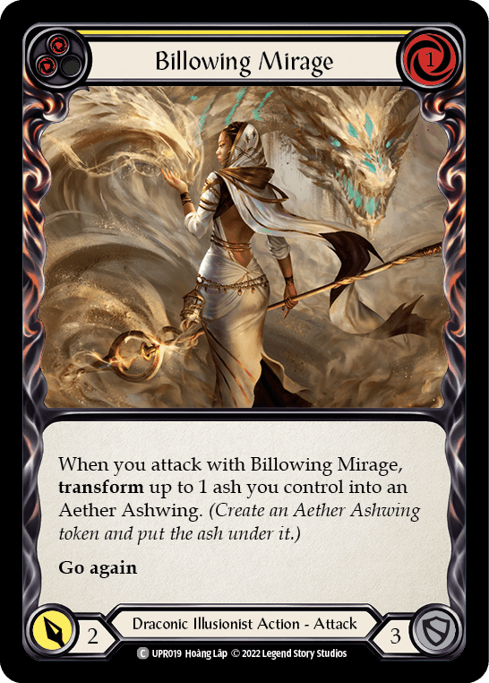 Billowing Mirage (Yellow) — Uprising Flesh and Blood card by Hoàng Lập