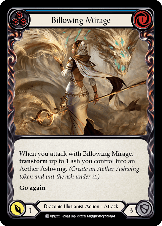 Billowing Mirage (Blue) — Uprising Flesh and Blood card by Hoang Lap