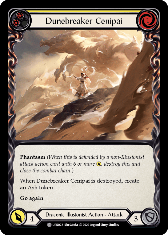 Dunebreaker Cenipai (Yellow) — Uprising Flesh and Blood card by Rio Sabda