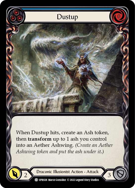 Dustup (Blue) — Uprising Flesh and Blood card by Marco González