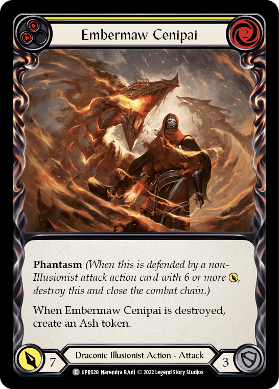 Embermaw Cenipai (Yellow) — Uprising Flesh and Blood card by Narendra B Adi