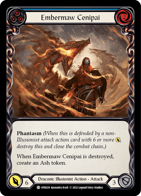 Embermaw Cenipai (Blue) — Uprising Flesh and Blood card by Narendra B Adi