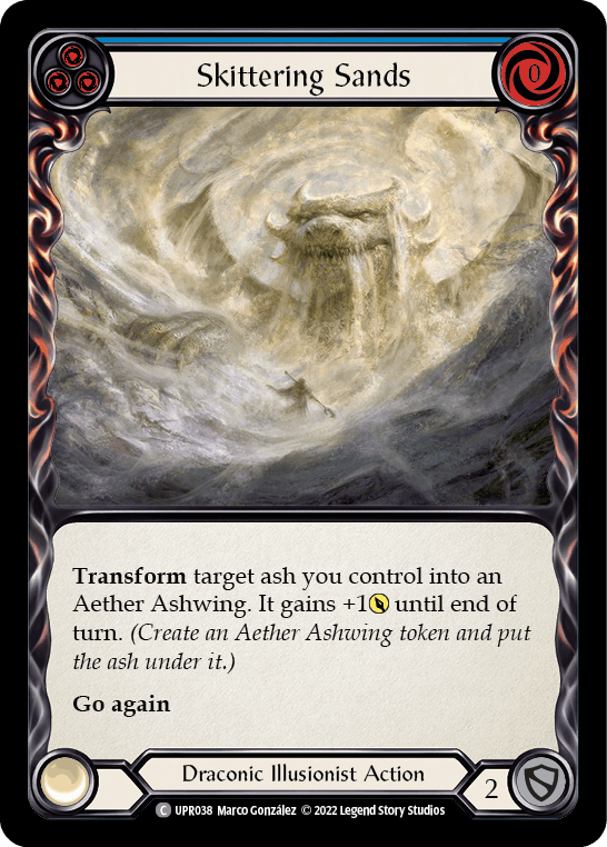 Skittering Sands (Blue) — Uprising Flesh and Blood card by Marco González