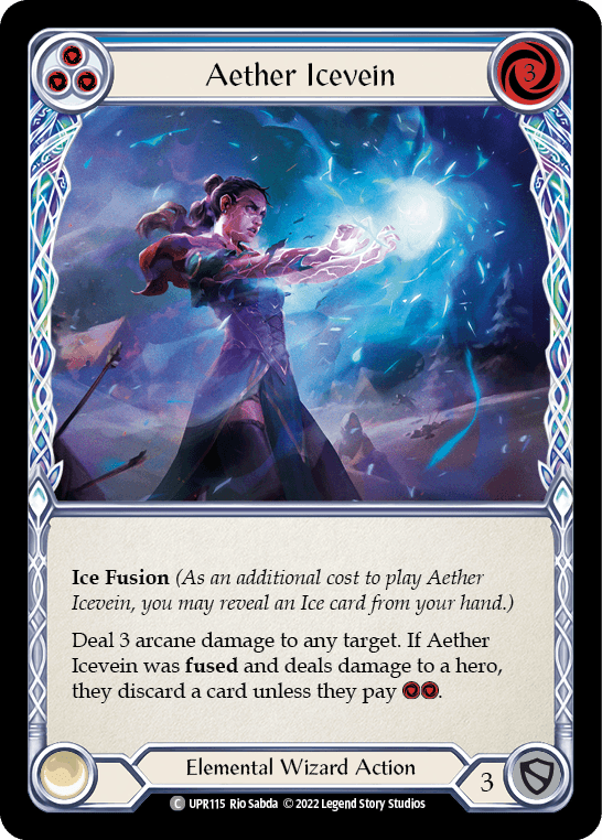 Aether Icevein (Blue) — Uprising Flesh and Blood card by Rio Sabda