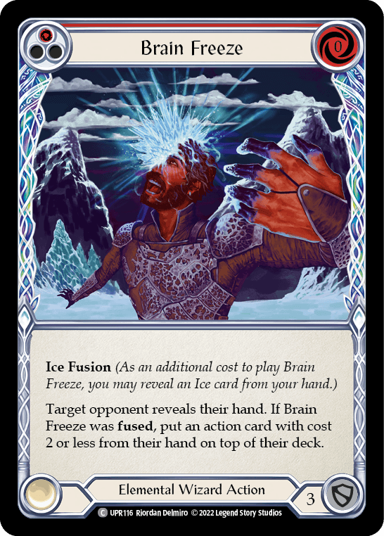 Brain Freeze (Red) — Uprising Flesh and Blood card by Riordan Delmiro
