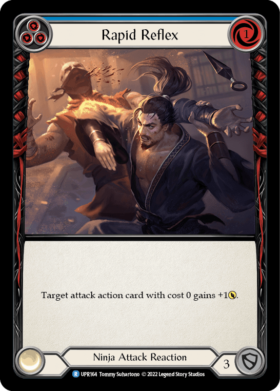 Rapid Reflex (Blue) — Uprising Flesh and Blood card by Tommy Suharto