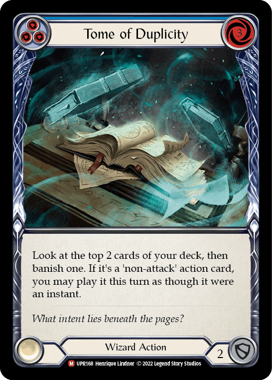 Tome of Duplicity — Uprising Flesh and Blood card by Henrique Lindner