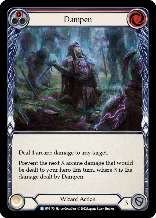 Dampen (Red) — Uprising Flesh and Blood card by Marco Gonzáles