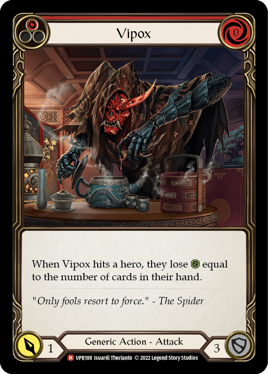 Vipox — Uprising Flesh and Blood card by Isuardi Therianto