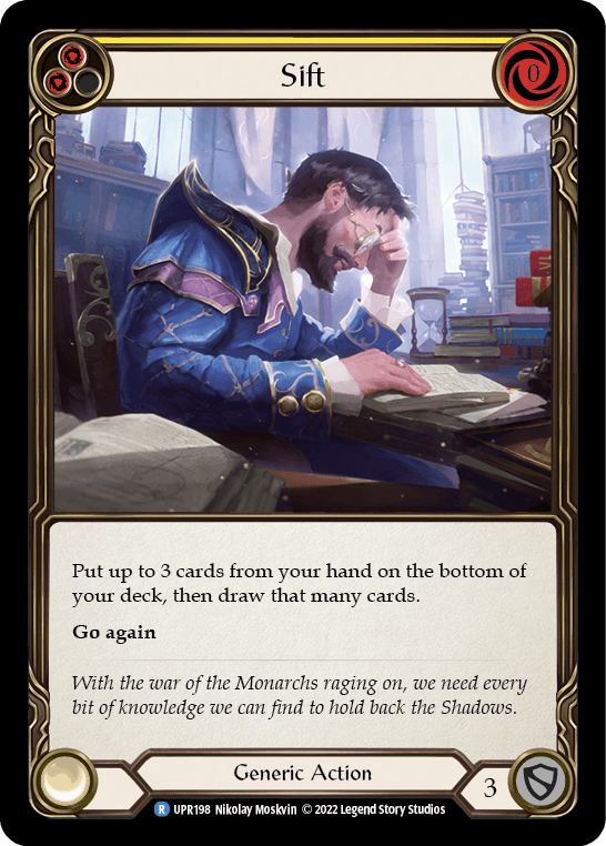 Sift (Yellow) — Uprising Flesh and Blood card by Nikolay Moskvin