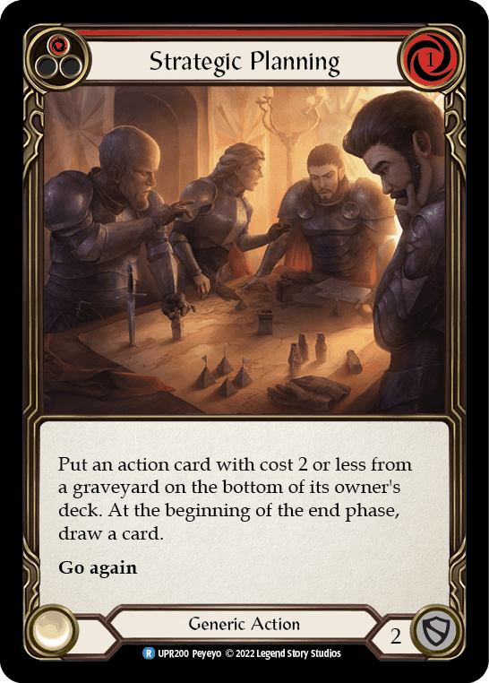 Strategic Planning (Red) — Uprising Flesh and Blood card by Peyeyo