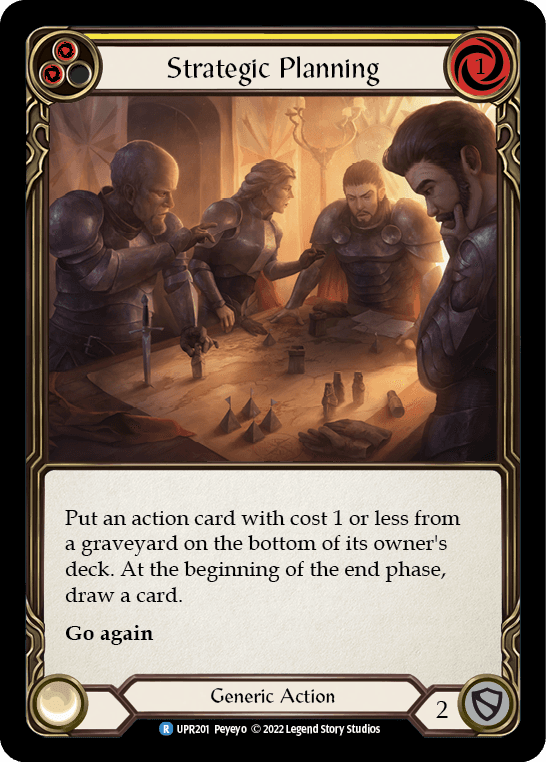 Strategic Planning (Yellow) — Uprising Flesh and Blood card by Peyeyo