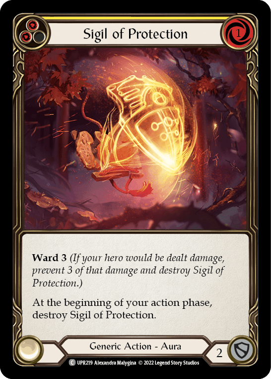 Sigil of Protection (Yellow) — Uprising Flesh and Blood card by Alexandra Malygina