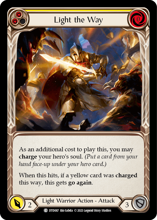 Light the Way (Yellow) — Dusk till Dawn Flesh and Blood card by Rio Sabda