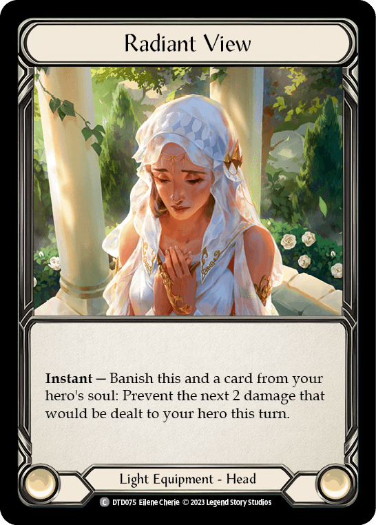 Radiant View — Dusk till Dawn Flesh and Blood card by Eelene Cherie