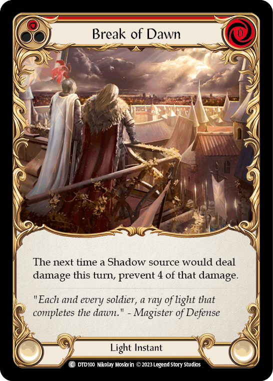 Break of Dawn (Red) — Dusk till Dawn Flesh and Blood card by Nikolay Moskin