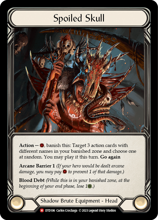 Spoiled Skull — Dusk till Dawn Flesh and Blood card by Carlos Cruchaga