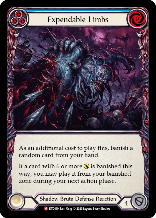 Expendable Limbs — Dusk till Dawn Flesh and Blood card by Sam Yang