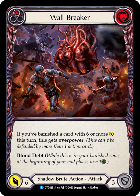 Wall Breaker (Red) — Dusk till Dawn Flesh and Blood card by Shen Fei