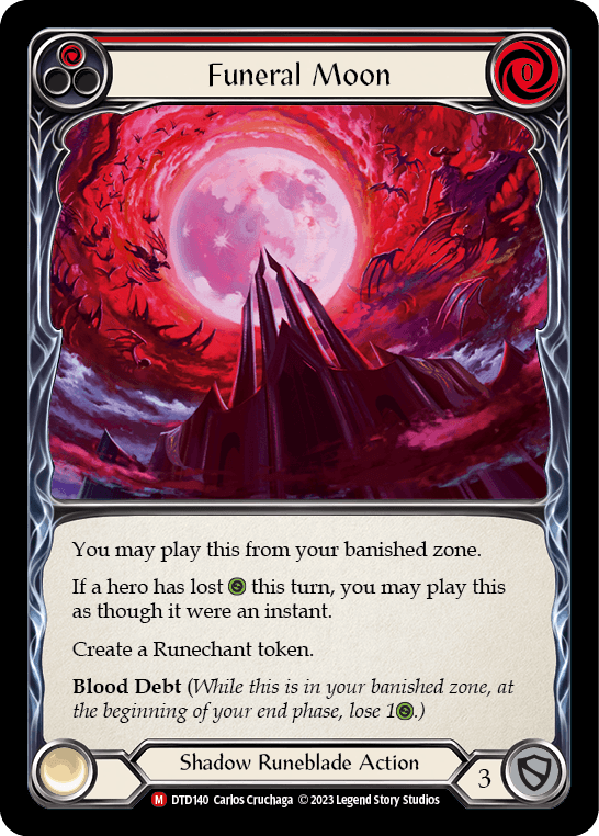 Funeral Moon — Dusk till Dawn Flesh and Blood card by Carlos Cruchaga